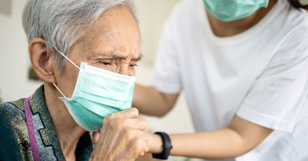 elderly woman sick dementia